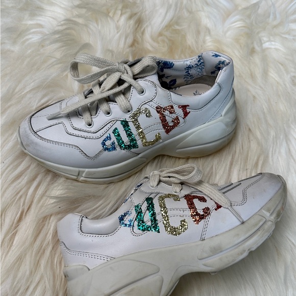 Gucci
Rhyton glitter Gucci leather sneaker size 30 - Picture 6 of 11